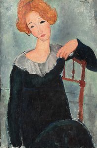 Punatukkainen nainen tekijältä Amedeo Modigliani
