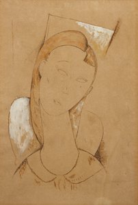Nuori nainen; Giovane Donna, c. 1917-1918 tekijältä Amedeo Modigliani