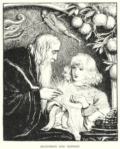 Alciphron ja Florian (kaiverrus) tekijältä Amelia M. (attr.to) Bowerley or Bauerle