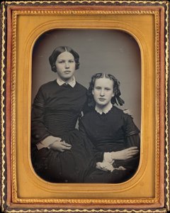 Muotokuva kahdesta tytöstä tekijältä American 19th Century
