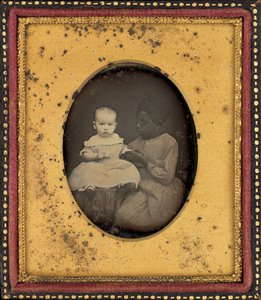 Lapsen ja nuoren naisen muotokuva tekijältä American 19th Century