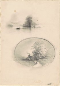Merimaisema ja maisema tekijältä American 19th Century