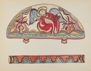 Levy 15: Luominen (Lunette): Portfoliosta "Uuden Meksikon espanjalaiset siirtomaamallit" tekijältä American 20th Century