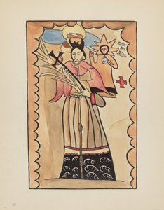 Levy 40: St. John Nepomuk: Portfoliosta "Uuden Meksikon espanjalaiset siirtomaamallit" tekijältä American 20th Century