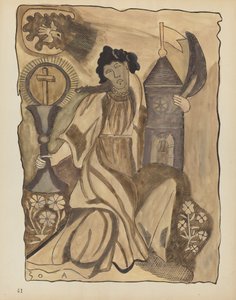 Levy 41: Saint Barbara: Portfoliosta "Uuden Meksikon espanjalaiset siirtomaamallit" tekijältä American 20th Century
