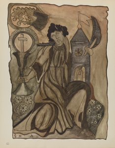 Levy 41: Saint Barbara: Portfoliosta "Uuden Meksikon espanjalaiset siirtomaamallit" tekijältä American 20th Century