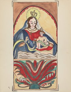Levy 7: Our Lady of Mt. Carmel: Portfoliosta "Spanish Colonial Designs of New Mexico" tekijältä American 20th Century