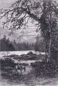 Näkymä Pohjois-Carolinaan, kuva Cassells History of the United Statessta, julkaisija Cassell, Petter & Galpin, n. 1900 (litho) tekijältä American English school