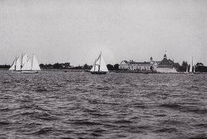 Kalifornia: San Diego, Hotel Del Coronado San Diego Baylla, yksi Kalifornian suosituimmista ympärivuotisista huvipaikoista (m/v kuva) tekijältä American Photographer (after)