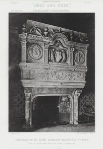 Takka: Chateau De St Ouen, Chemaze, Mayenne, Ranska (s/w valokuva) tekijältä American Photographer (after)