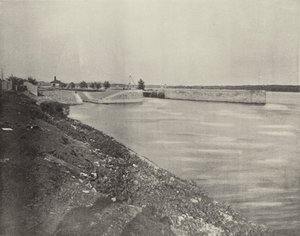 Hallituksen lukot lähellä Keokukia, Iowa (m/w kuva) tekijältä American Photographer (after)