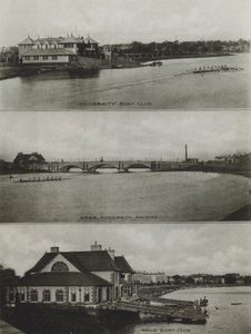Harvardin yliopisto: University Boat Club, Larz Anderson Bridge, Weld Boat Club (m/v kuva) tekijältä American Photographer (after)