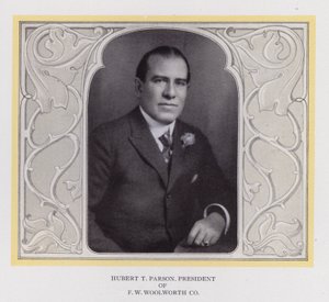 Hubert T Parson, F W Woolworth Co:n presidentti (m/w kuva) tekijältä American Photographer (after)