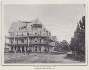 Jamestown, NY: Pickard House, Bemus Point (m/w kuva) tekijältä American Photographer (after)