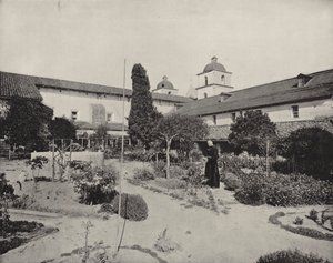 Mission of Santa Barbara, Kalifornia (m/w kuva) tekijältä American Photographer (after)