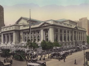 New York: Public Library, Fifth Avenue ja West 42nd Street (kuva) tekijältä American Photographer (after)