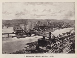 Pittsburgh: Pittsburgh Duquesne Inclinesta katsottuna (m/w kuva) tekijältä American Photographer (after)