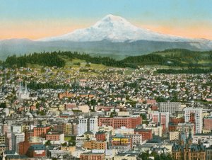 Portland, Oregon, Mount Hood etäisyydellä (kuva) tekijältä American Photographer (after)