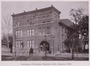 Savannah Theatre, pystytetty 1813, uusittu 1895 (m/v kuva) tekijältä American Photographer (after)