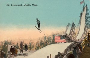 Mäkihyppykilpailu, Duluth, Minnesota, USA (kuva) tekijältä American Photographer (after)