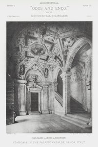Portaikko Palazzo Cataldissa, Genovassa, Italiassa (m/v kuva) tekijältä American Photographer (after)