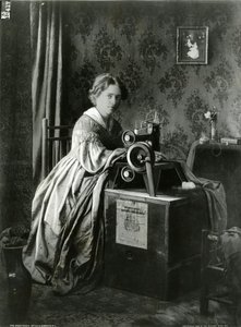 Singers Patent Sewing Machines -ilmoitus, 1899 tekijältä American Photographer