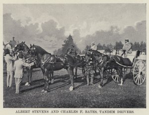 Albert Stevens ja Charles F Bates, tandem Drivers (m/w kuva) tekijältä American Photographer