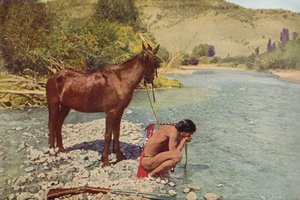 Apache Warrior, Rio Navaho, Arizona (värillinen kuva)