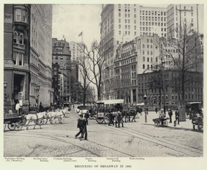 Broadwayn alku vuonna 1899 (m/w kuva) tekijältä American Photographer