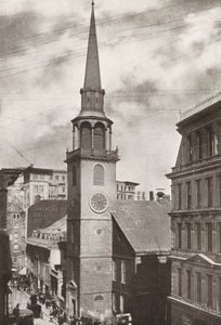 Boston: Street (s/w-kuva): Old South Church, Washington Street (s/w-kuva) tekijältä American Photographer