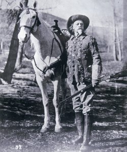 Buffalo Bill Cody (1846-1917) viimeisinä vuosinaan (m/v kuva) tekijältä American Photographer