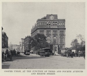Cooper Union, Third and Fourth Avenuen ja Eighth Streetin risteyksessä (m/w kuva) tekijältä American Photographer