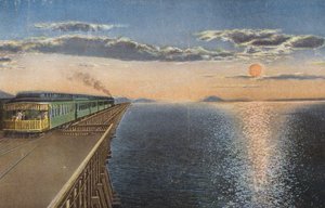 Suuren Suolajärven ylitys auringonlaskun aikaan (värikuva) tekijältä American Photographer