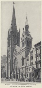 Fifth Avenue Presbyterian Church, edesmenneen tohtori John Hallin (m/w kuva) tekijältä American Photographer