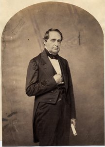 Hannibal Hamlin (1809-91), Yhdysvaltain 15. varapresidentti (suolapainettu kuva) tekijältä American Photographer