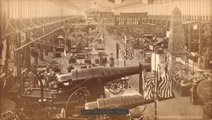 Krupps Guns, Saksan näyttely, Centennial International Exhibition, Philadelphia, 1876 (hopea-albumiprintti) tekijältä American Photographer