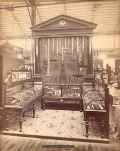 Kuffel & Essers -näyttely, päärakennus, Centennial International -näyttely, Philadelphia, 1876 (albumiprintti) tekijältä American Photographer