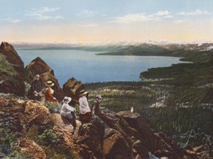 Tahoe-järvi Mount Watsonilta, Kalifornia (värikuva) tekijältä American Photographer
