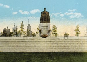 Lincoln-monumentti Grant Parkissa (värillinen kuva) tekijältä American Photographer