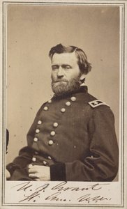 Kenraalimajuri Ulysses S. Grant, liittovaltion armeijan upseeri tekijältä American Photographer