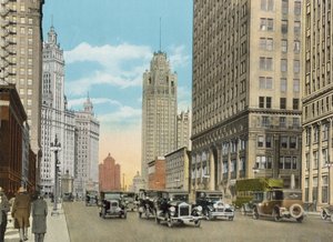 Michigan Boulevard pohjoiseen (värillinen kuva) tekijältä American Photographer