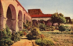 San Juan Capistranon lähetysasema San Diegon lähellä (värikuva) tekijältä American Photographer