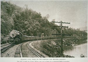 Norfolk & Western Railway, n. 1925 (b/w kuva) tekijältä American Photographer