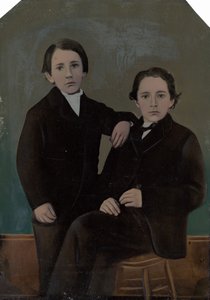 Muotokuva kahdesta pojasta,c. 1870-luku (kuva) tekijältä American Photographer