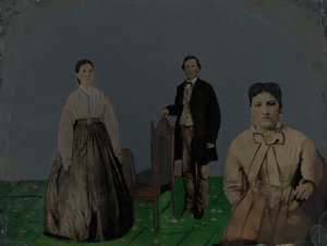 Muotokuva kahdesta naisesta ja miehestä,1860-luku (kuva) tekijältä American Photographer