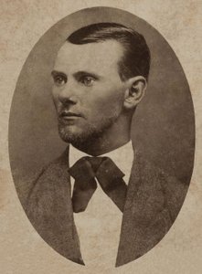 Muotokuva lainsuojattomasta Jesse Jamesista (1847-1882), (kabinettikuva)