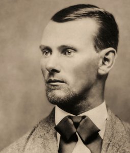Muotokuva lainsuojattomasta Jesse Jamesista (1847-1882), (Kabinettikuva)