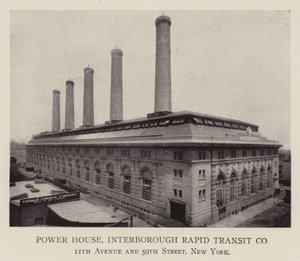 Voimalaitos, Interborough Rapid Transit Co. (Interborough Rapid Transit Co) tekijältä American Photographer