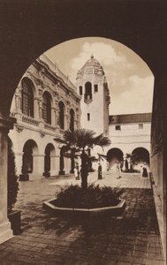 San Diego: Kalifornian piirikuntien rakennus, Panaman ja Kalifornian näyttely (s/w valokuva). tekijältä American Photographer