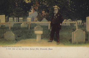 Vanhan linnoituksen paikka, Burial Hill, Plymouth, Massachusetts (värikuva) tekijältä American Photographer